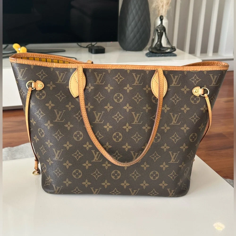 Louis Vuitton Neverfull Tote MM Brown Canvas Monogram - Picture 8 of 16